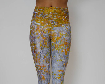 Arctic Flamingo yogaleggings bij Etsy.com